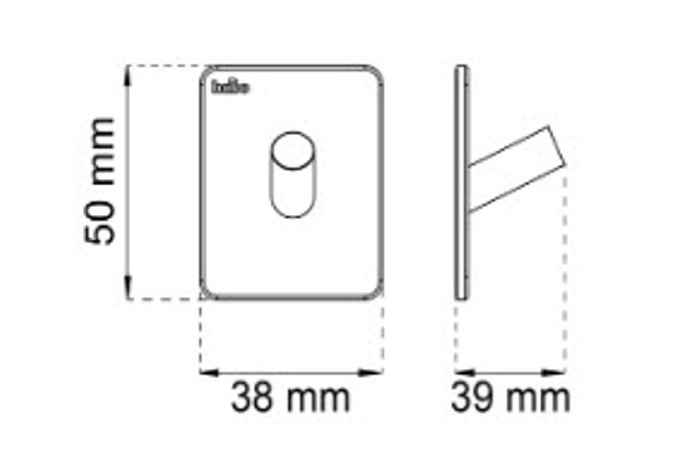 Enkelkrok Edge Rostfri 39 mm Habo